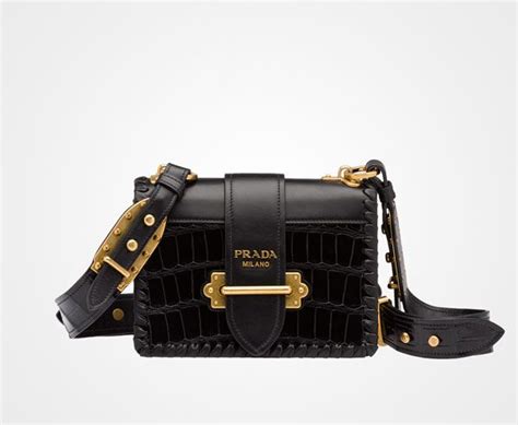 prada leather cahier bag|Prada cahier crocodile leather bag.